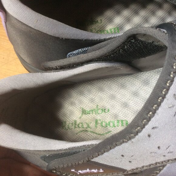 Jambu Millie Vegan Grey Rocker Bottom Slip On Cutout Accent Walking Shoe Size 8M - Picture 7 of 9